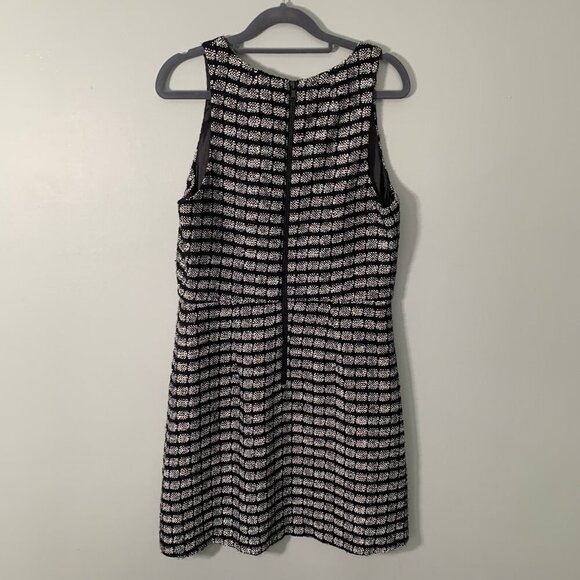 Milly textured metallic tweed shift sleeveless lined knee length dress - Picture 7 of 12